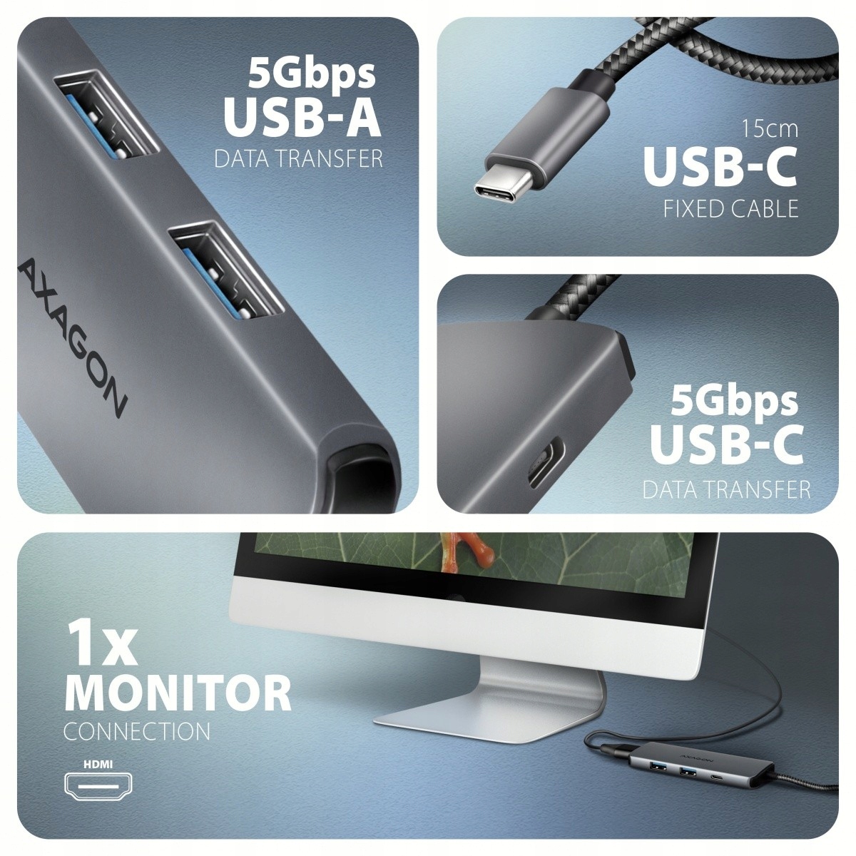 Rozszerz możliwości laptopa z pięcioma portami