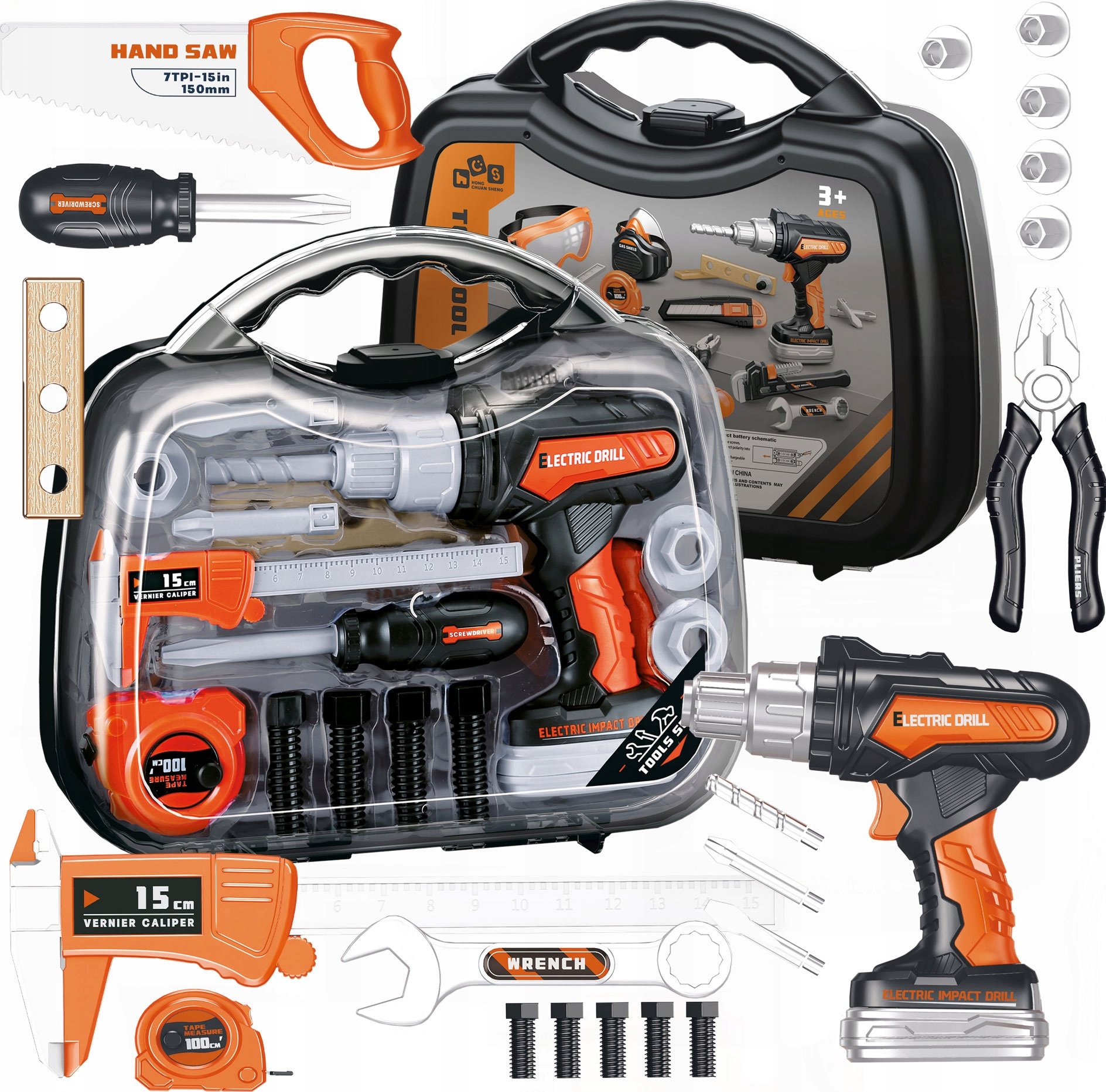 Realistyczne działanie narzędzi z wymiennymi końcówkami