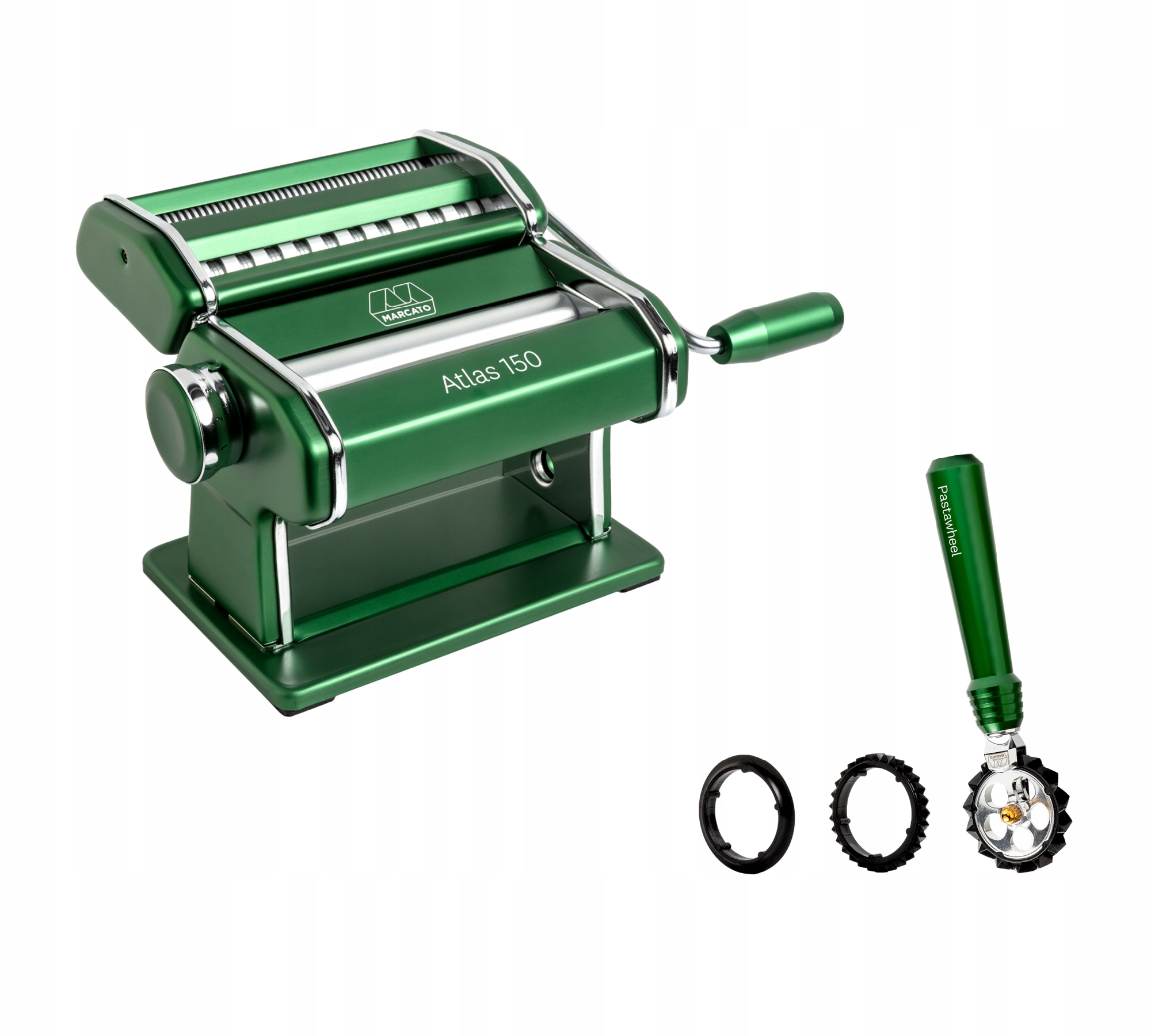 Marcato ATLAS 150 VERDE + PASTA- WHEEL VERDE – Wyjątkowa maszyna do makaronu