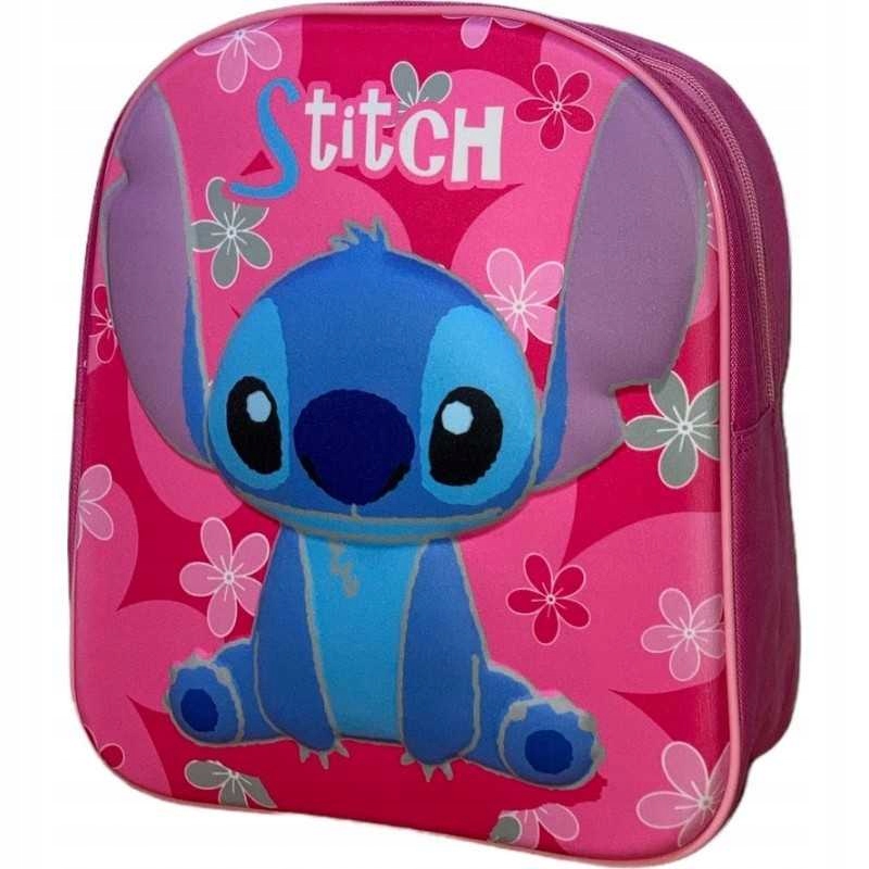 Różowy plecak przedszkolny 3D Lilo i Stitch – Idealny towarzysz dla Twojej dziewczynki