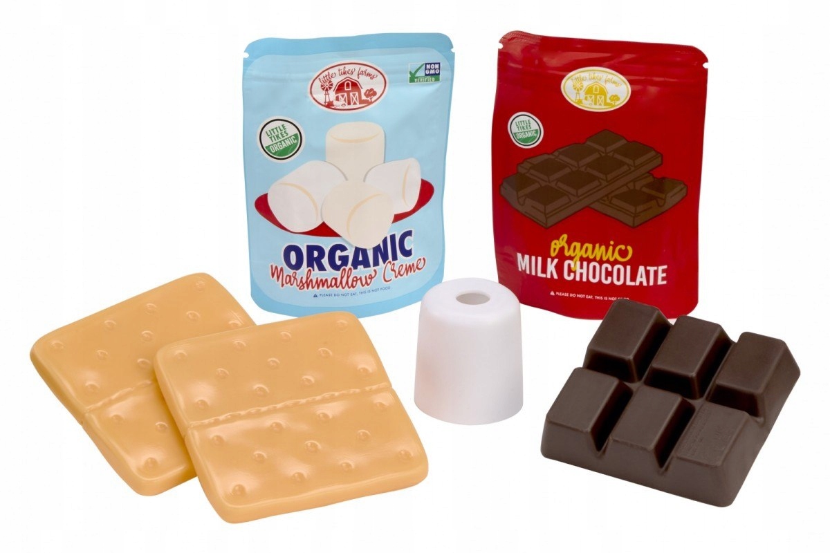 Realistyczne składniki do tworzenia s'mores