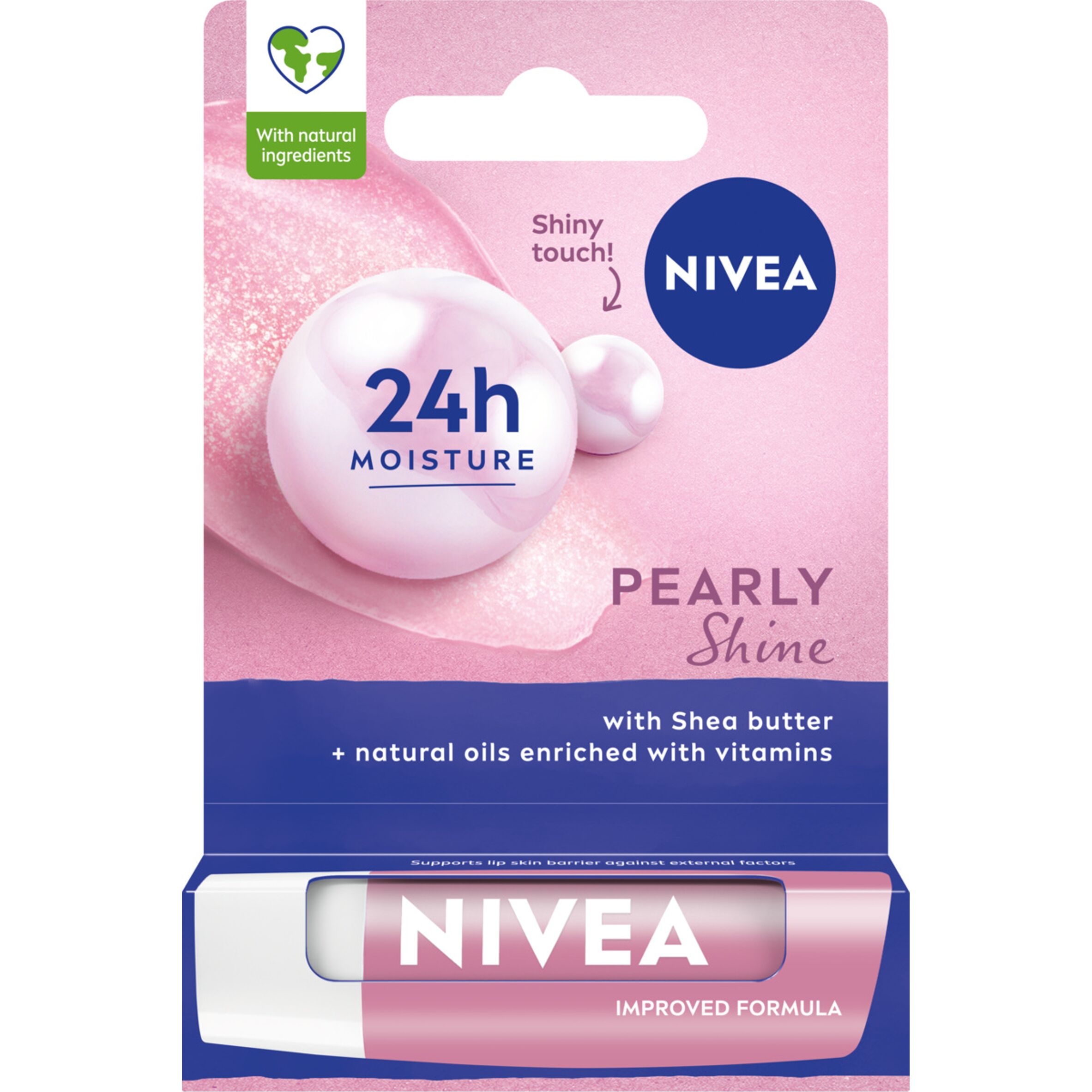 NIVEA Pielęgnująca pomadka do ust Pearly Shine – Naturalne piękno i blask