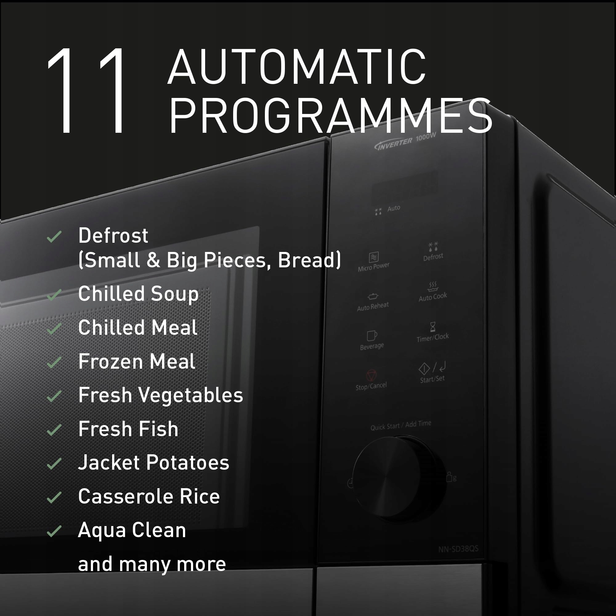 11 automatycznych programów gotowania