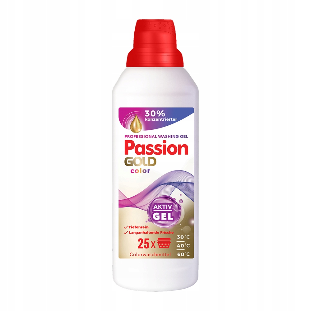PASSION GOLD Professional Żel do prania ubrań kolorowych 1000 ml – Skuteczność i świeżość w każdym praniu