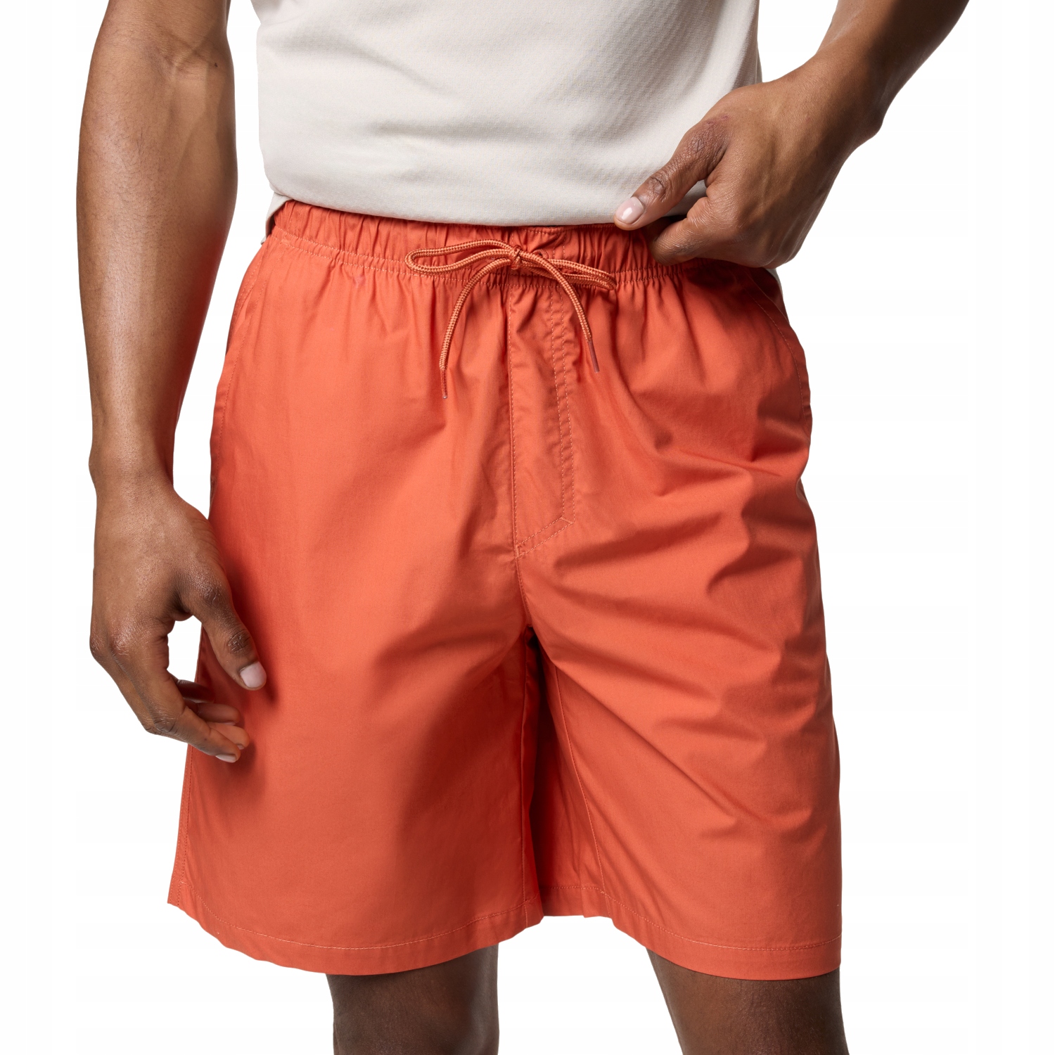 Columbia Washed Out Easy Short – Męskie Spodenki Bawełniane w Kolorze Pomarańczowym