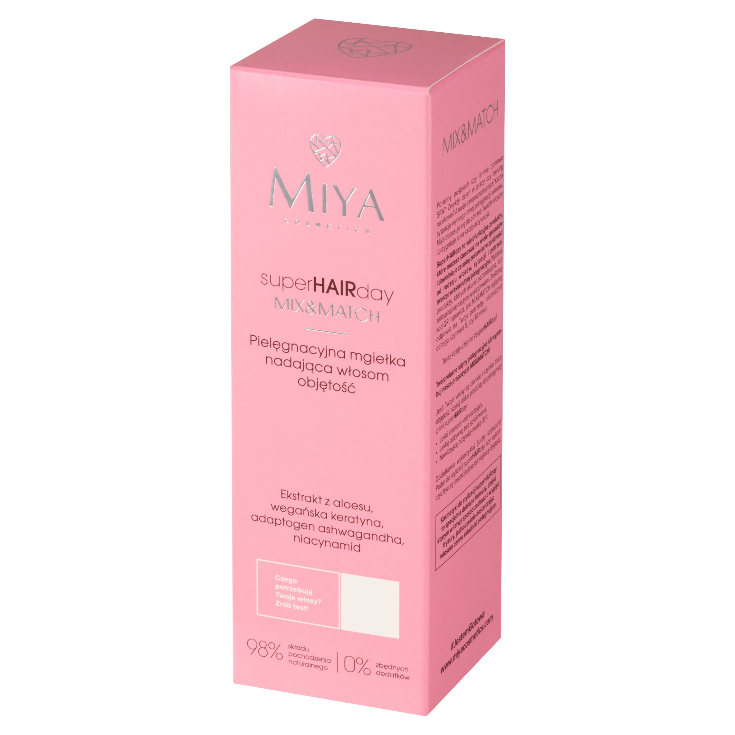 Skład mgiełki dla zdrowych i pełnych objętości włosów