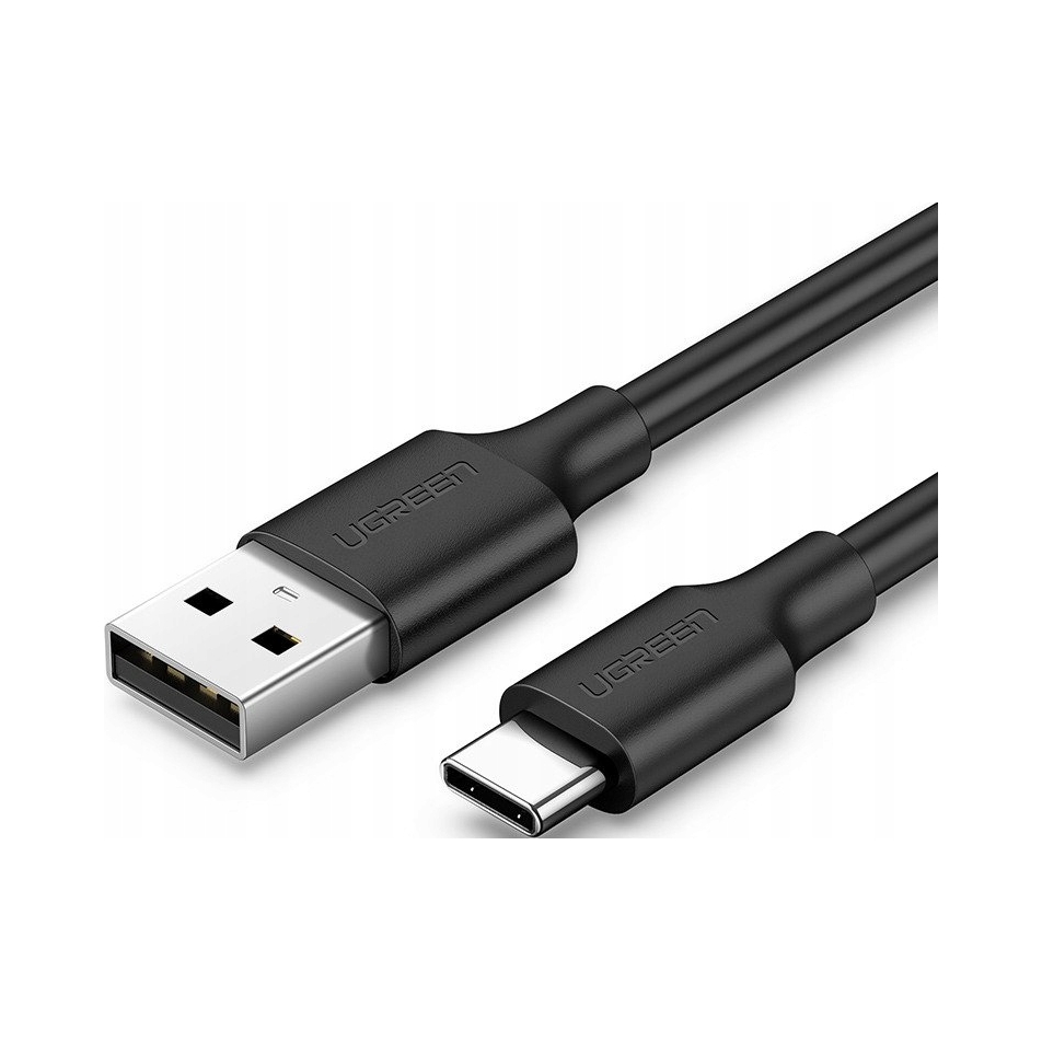 Kabel USB-A - USB-C 3 m Czarny UGREEN US287 – Szybkie ładowanie i transfer danych