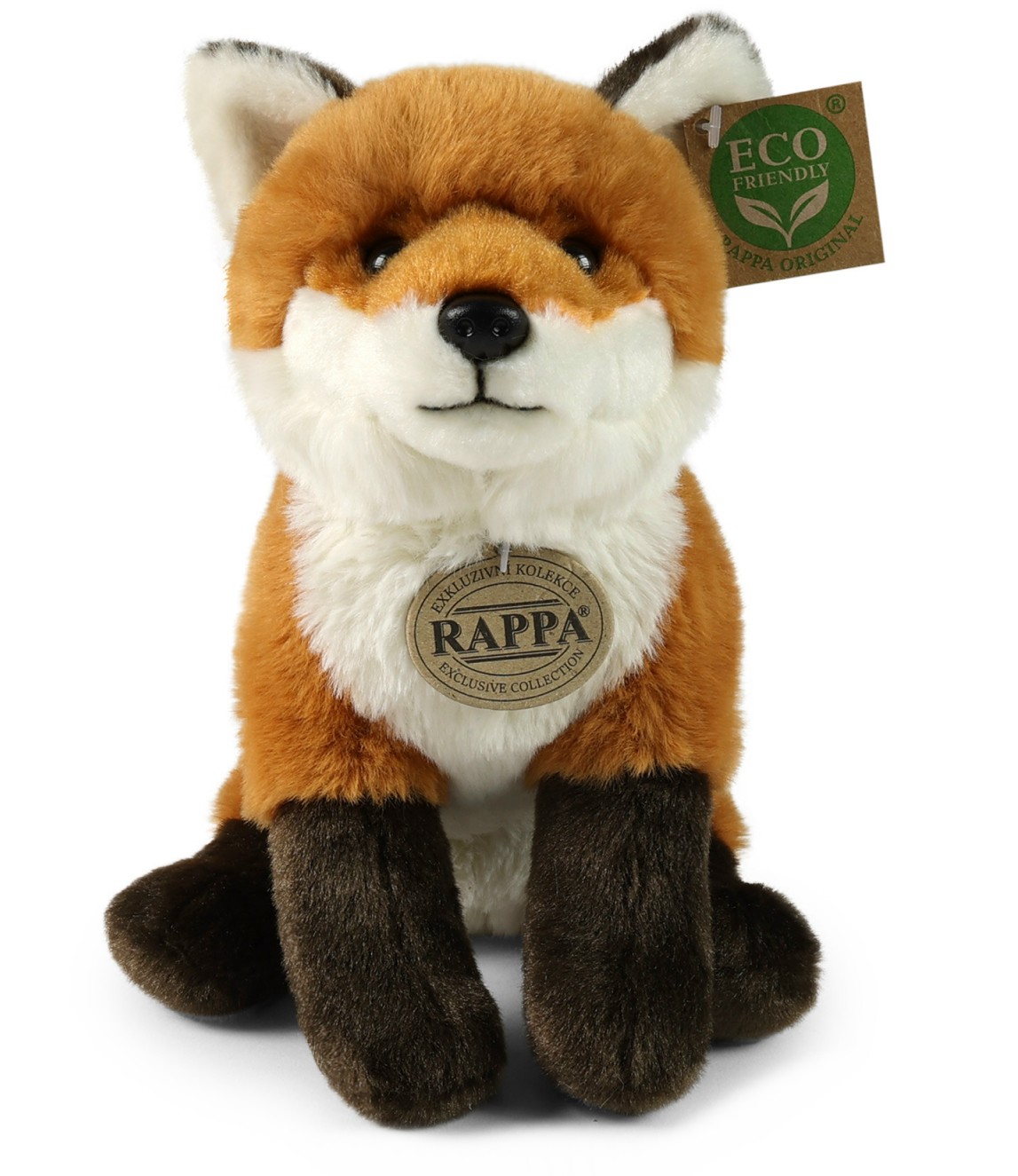 Pluszowa realistyczna maskotka Lisek siedzący 23 cm Soft Collection – Twój nowy przyjaciel do zabawy!