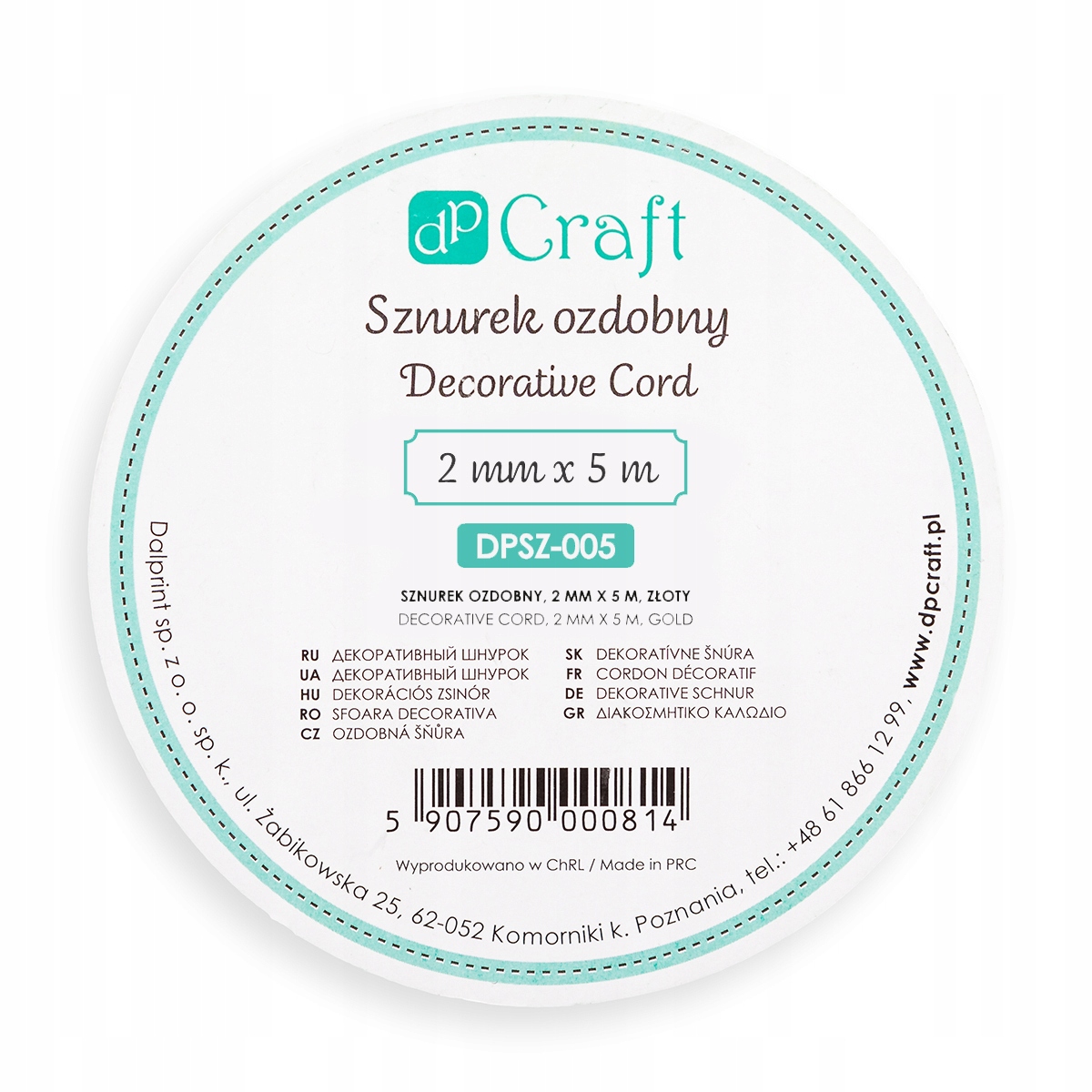 Wysokiej jakości materiał – Sznurek skręcany z trzech cieńszych