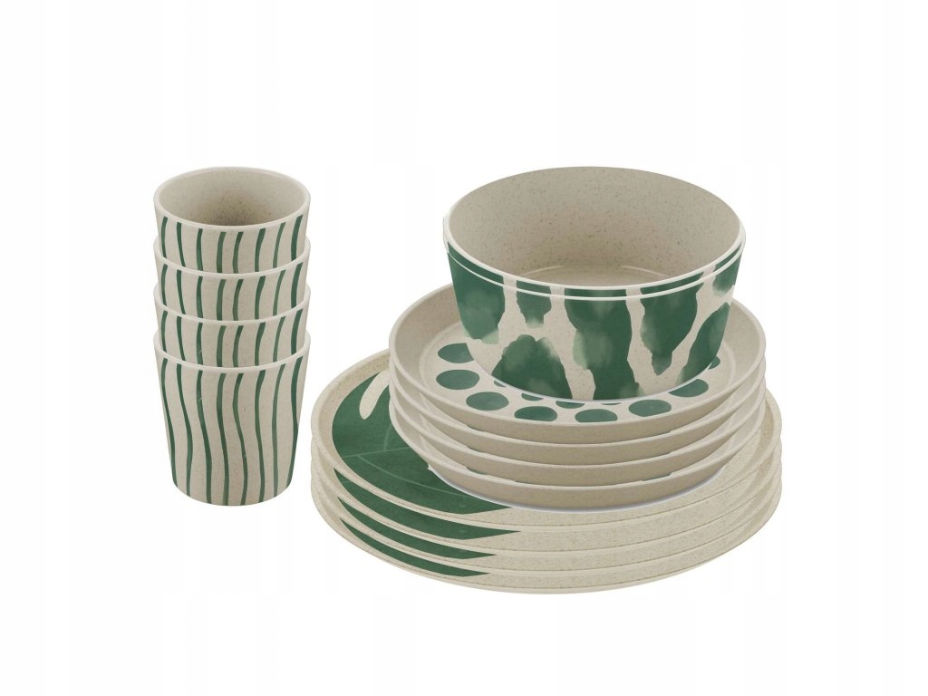 Koziol Zastawa stołowa CONNECT SET MONSTERA – Styl i funkcjonalność w jednym