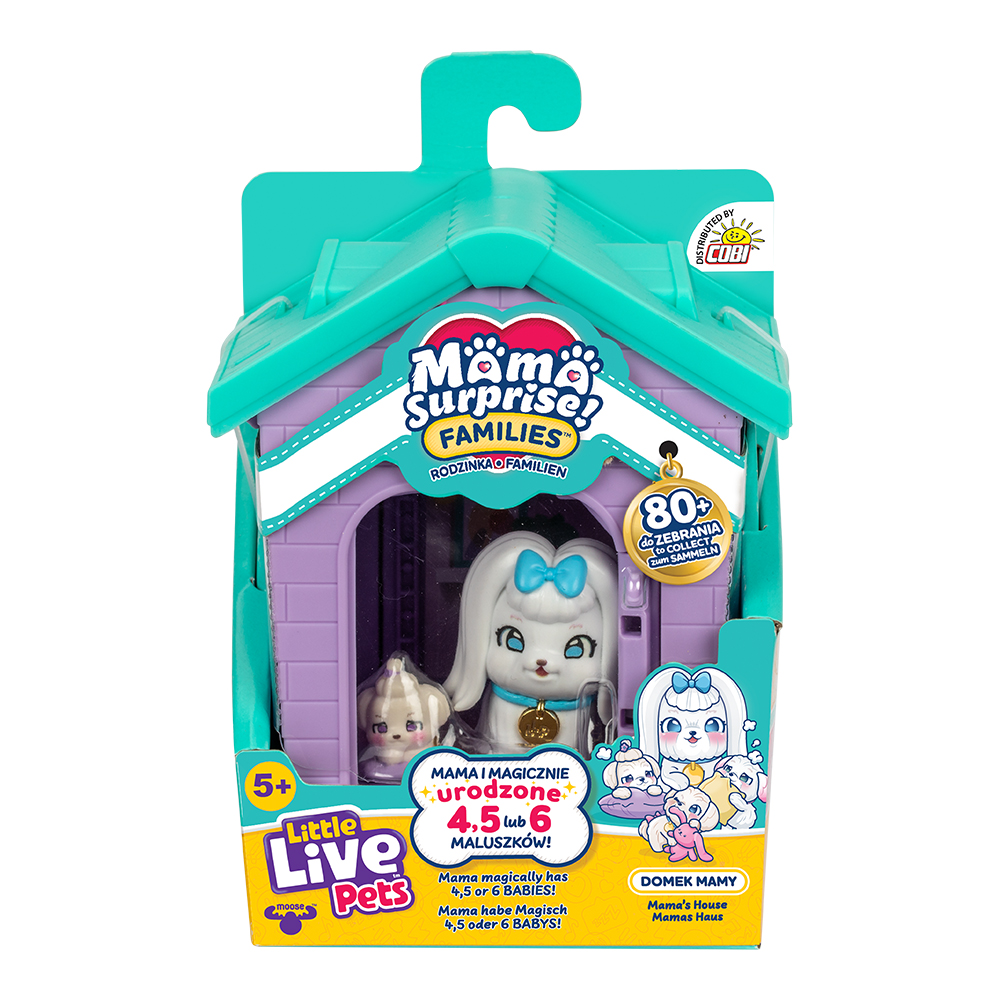 Little Live Pets Mama Surprise! Families - Domek Maltańczyk – Opiekuj się swoim pupilem
