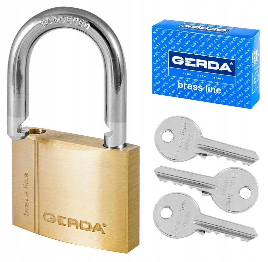Kłódka mosiężna Gerda KLODKA MOSIEZ.GERDA 60mm COPPER LINE – Bezpieczne zamknięcie dla Twojego mienia
