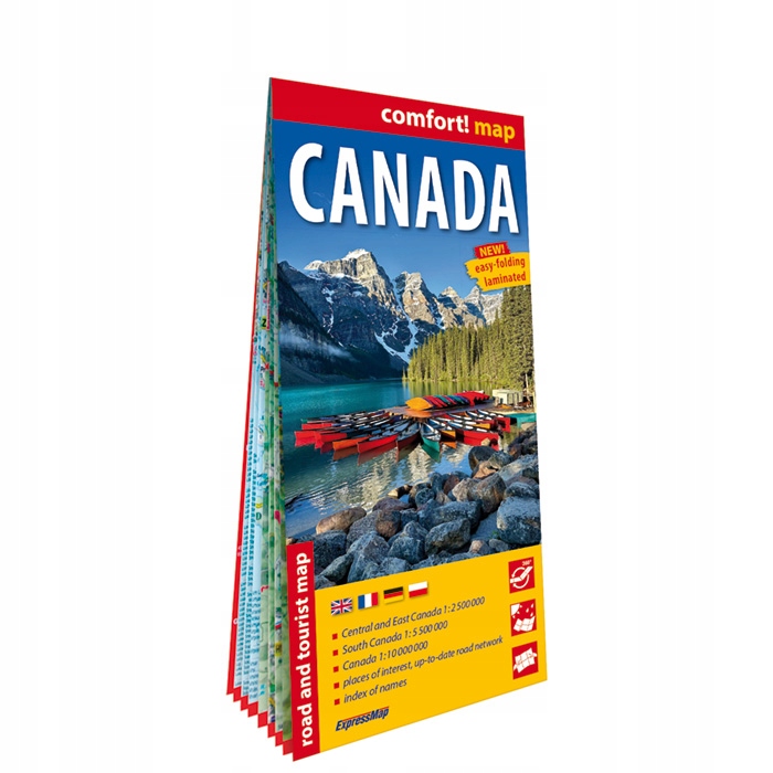 Mapa Comfort Canada 1:2 500 000 – Odkryj piękno Kanady