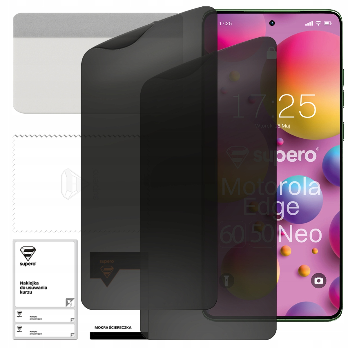 Folia hydrożelowa prywatyzująca Supero do Motorola Edge 50 Neo / Edge 60 Neo – Doskonała ochrona ekranu