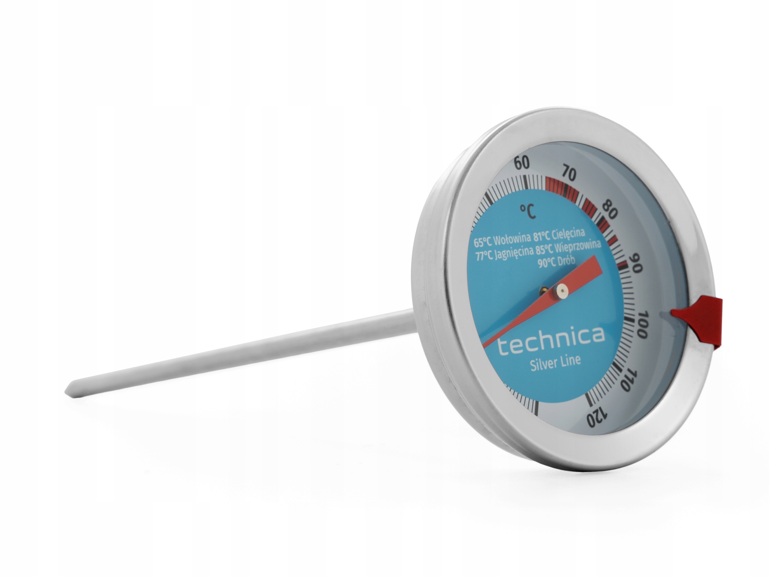 Termometr do mięsa od 0 do 120°C | TECHNICA Silver Line – Precyzyjne gotowanie w Twojej kuchni
