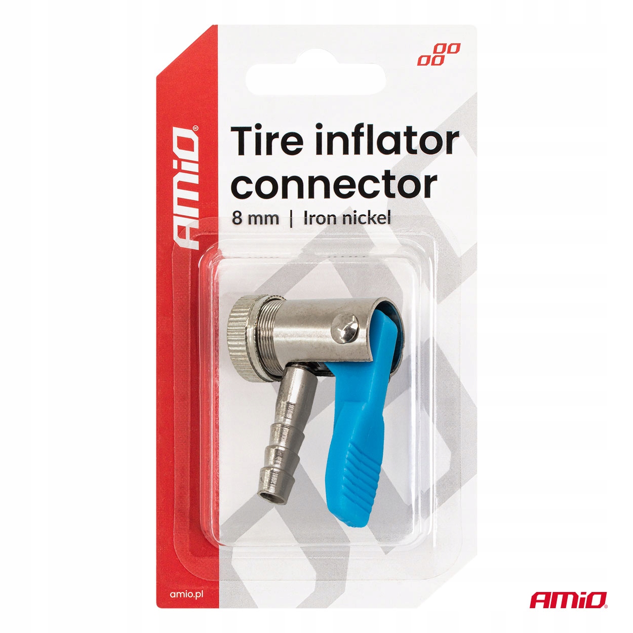 Adapter kompresora 8mm AMIO-04498 – Wytrzymałość i niezawodność w każdym warsztacie