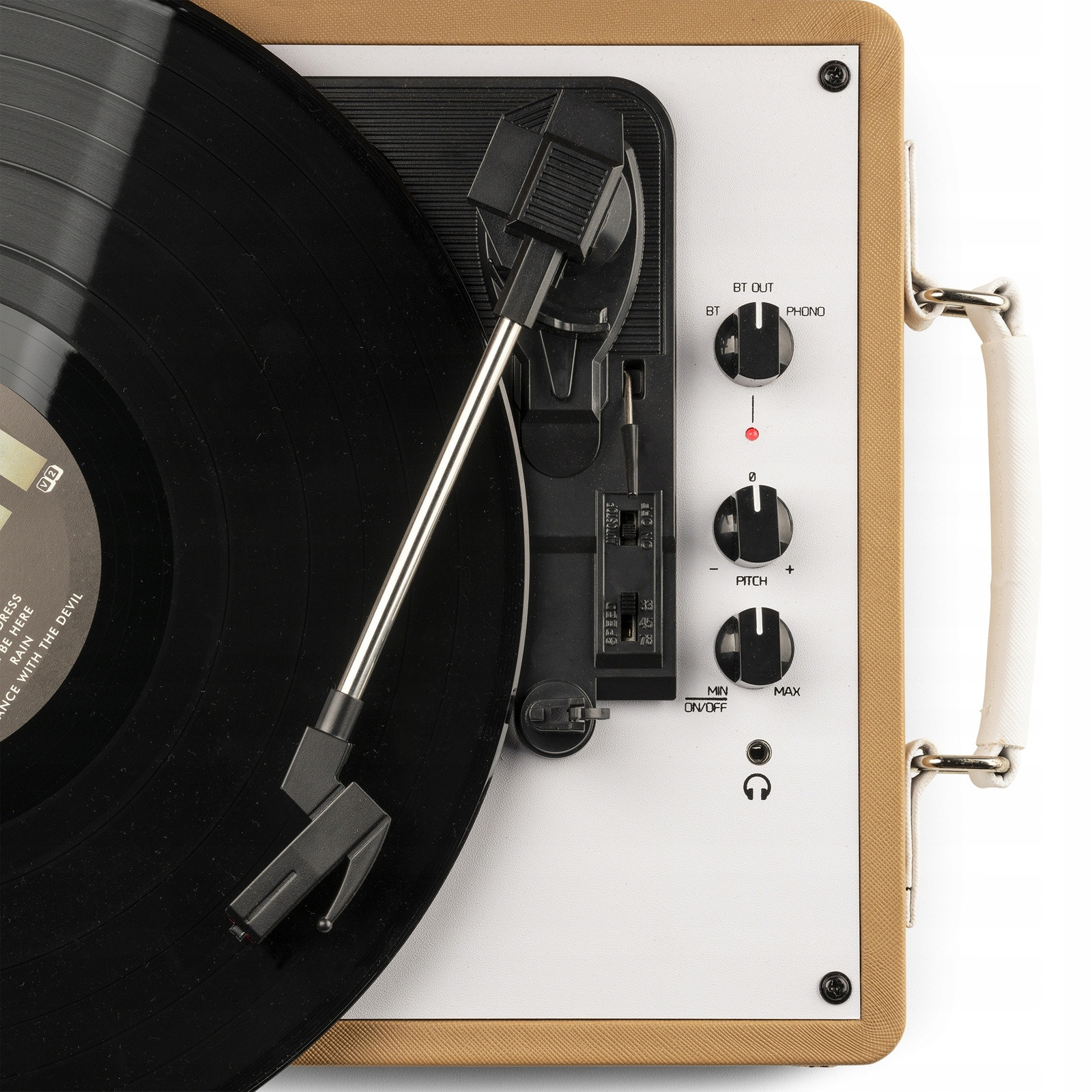 Gramofon w walizce RP119 Audizio złoty – Stylowy dodatek do Twojego wnętrza