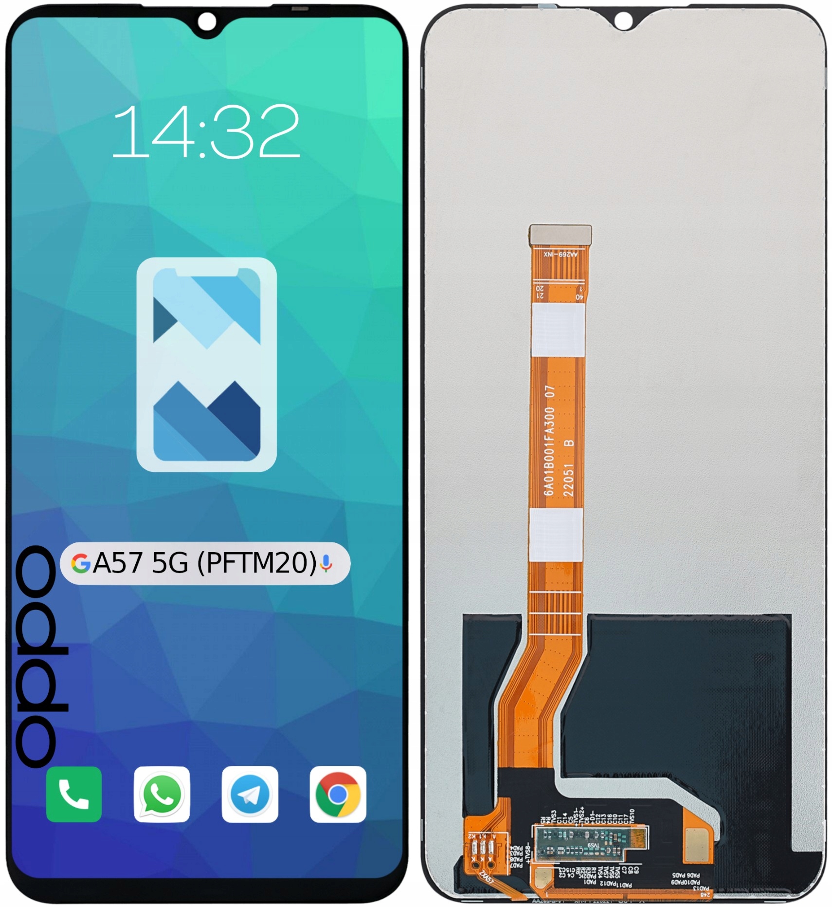 Wyświetlacz LCD Ekran do Oppo A57 5G PFTM20 – Idealny zamiennik dla Twojego telefonu