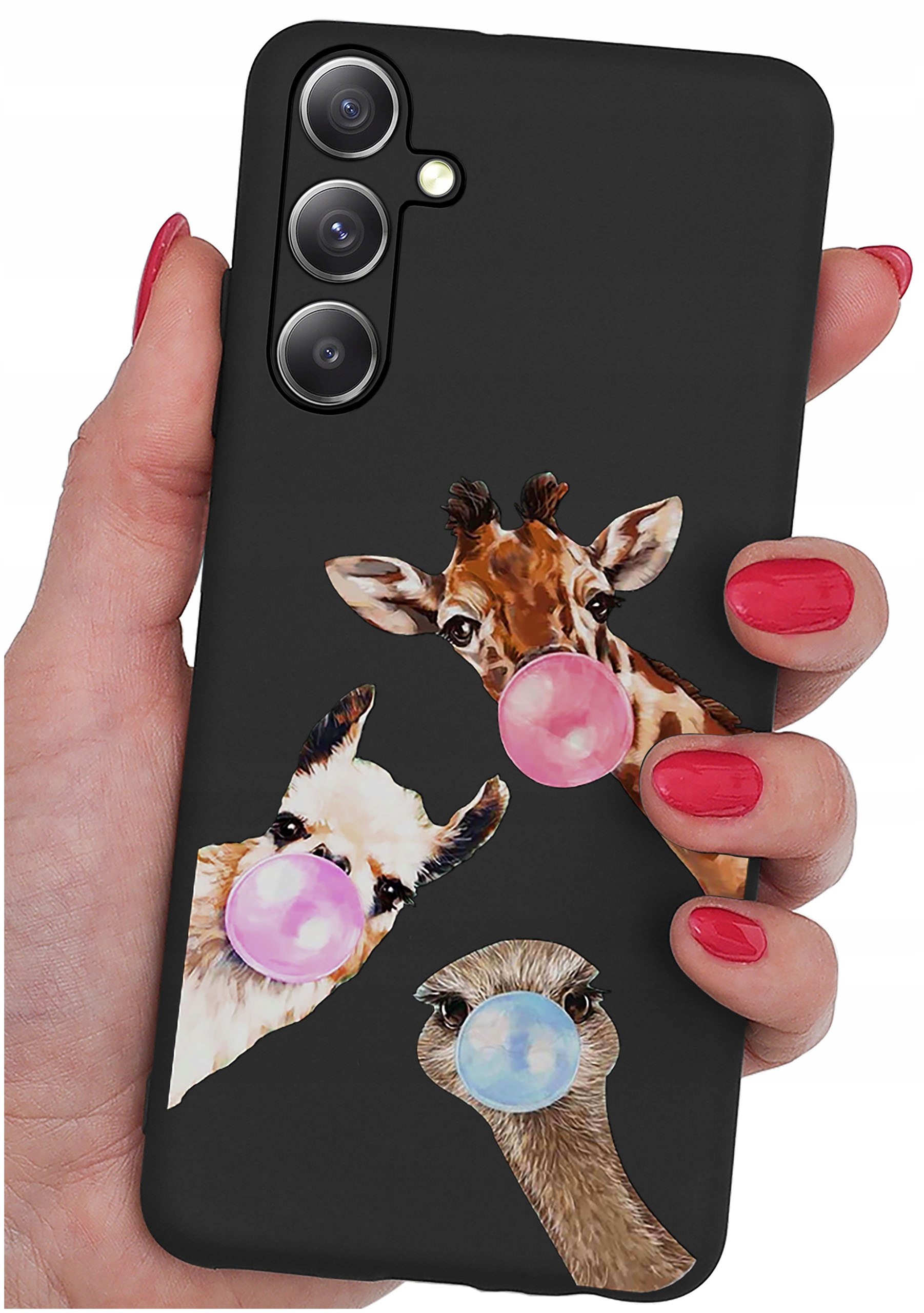 Etui do Samsung Galaxy M35 5G WZORY | Silikonowe Matt Case z Szkłem Hartowanym 9H