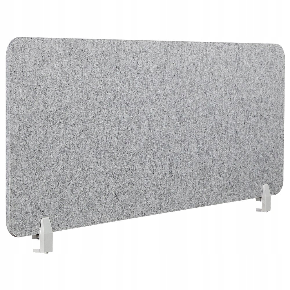 Przegroda na biurko 160 x 50 cm szara SPLIT – Komfort i prywatność w Twoim biurze