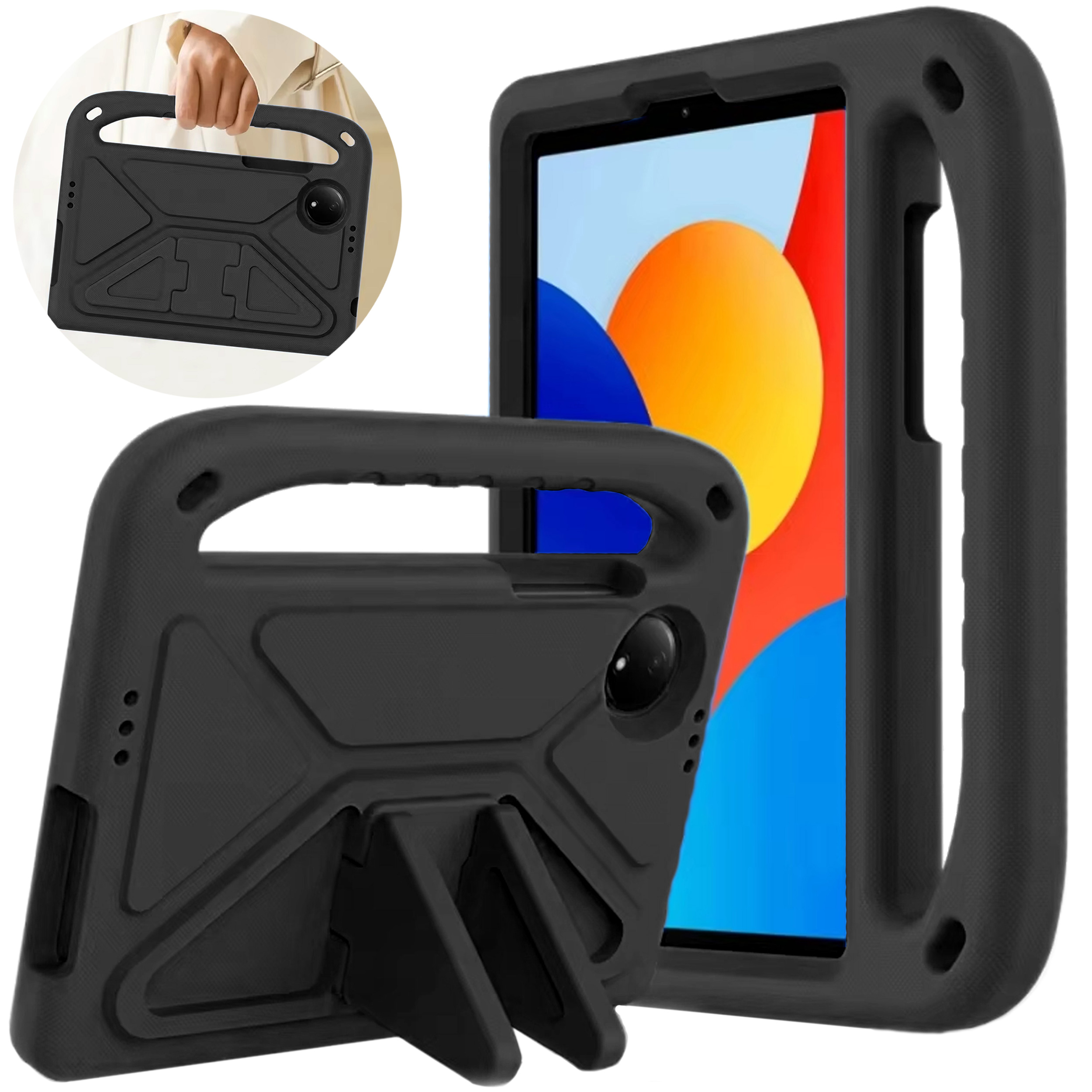 Pancerne etui FunColor z podstawką do Xiaomi Redmi Pad SE 8.7 2024 – Ochrona i styl w jednym