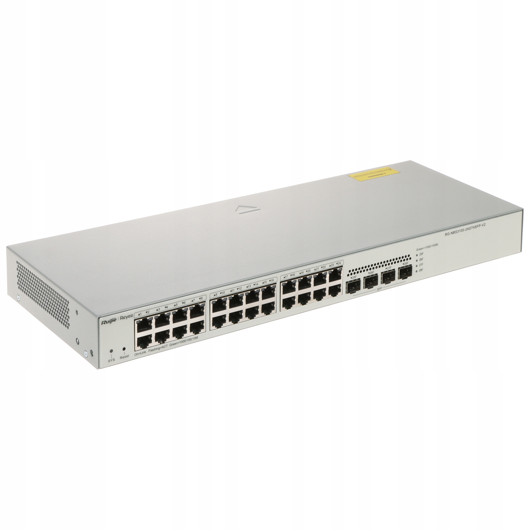 Ruijie Reyee RG-NBS3100-24GT4SFP-V2 – Wydajny switch zarządzalny z 28 portami