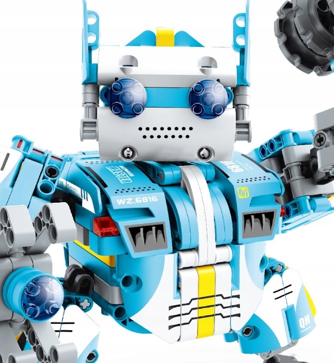 Zestaw klocków konstrukcyjnych z regulowanymi przegubami