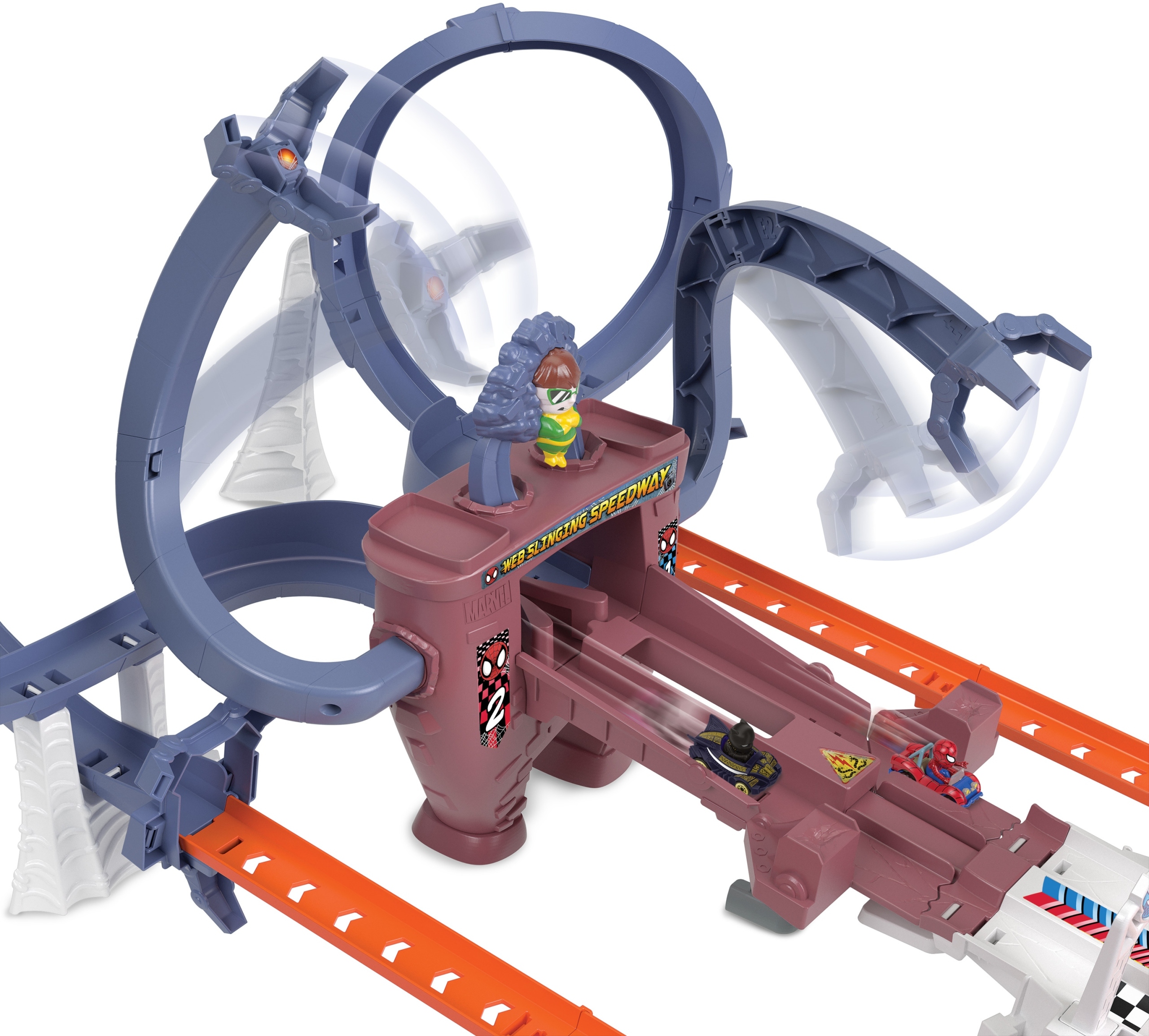 Dynamiczne funkcje toru Hot Wheels RacerVerse