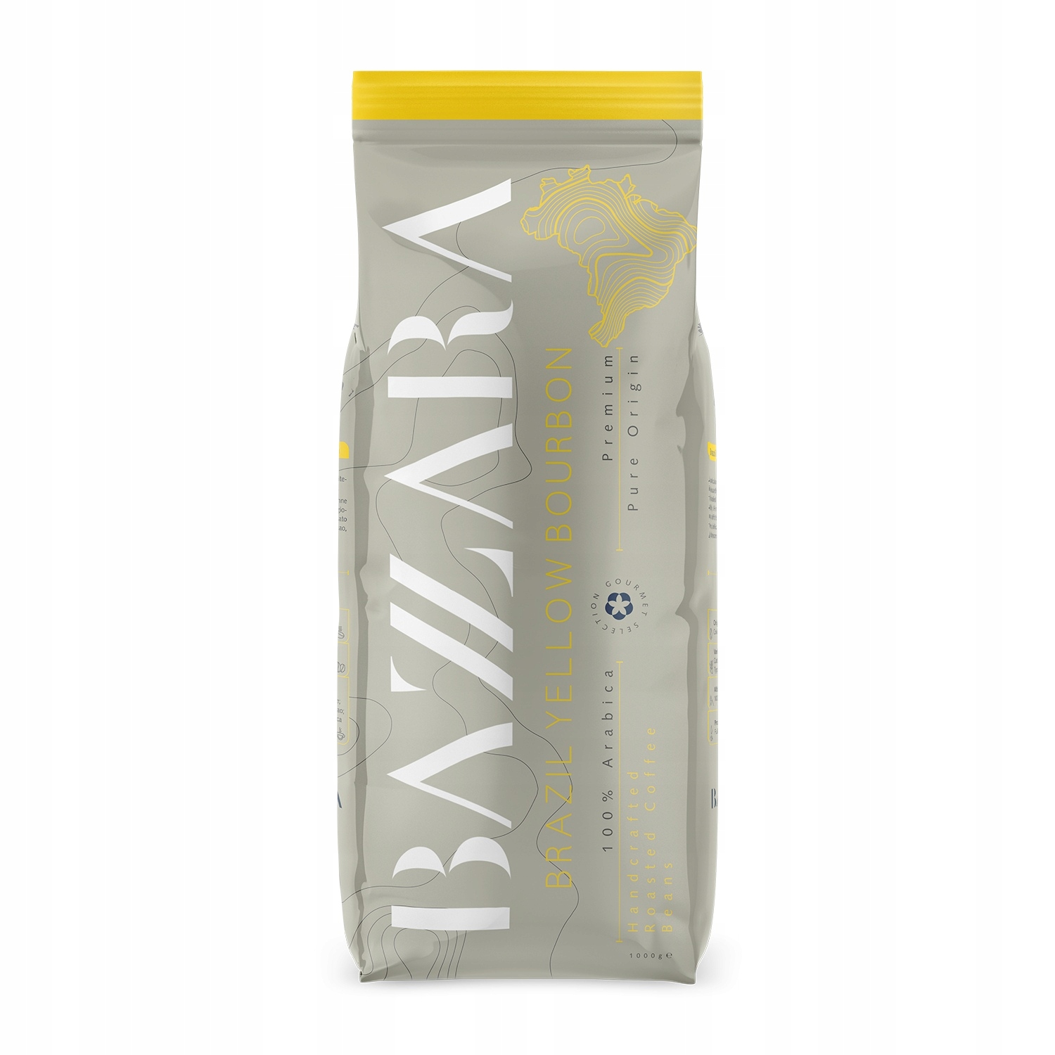 Kawa ziarnista Bazzara Espresso Brazil Yellow Bourbon 1kg – Odkryj smak Brazylii