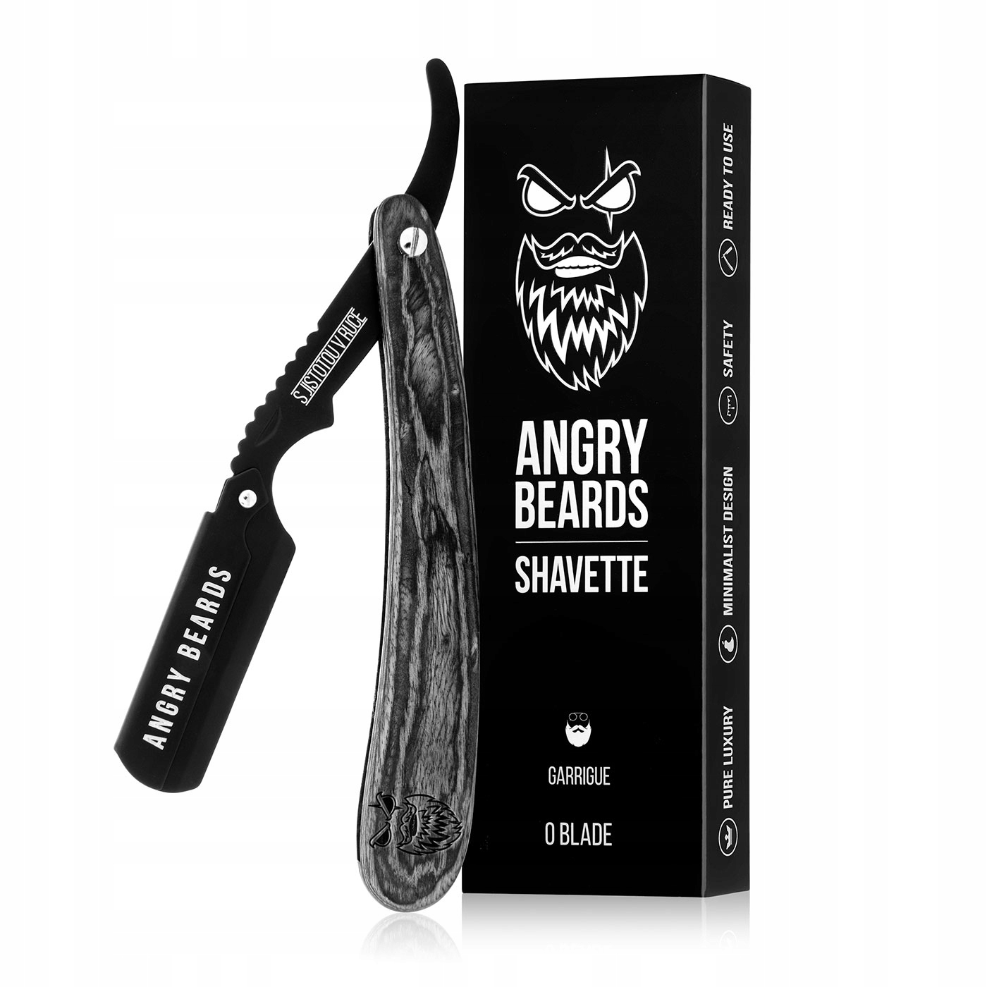 Brzytwa do golenia Angry Beards Shavette Garrigue – Nowoczesne narzędzie dla każdego brodacza