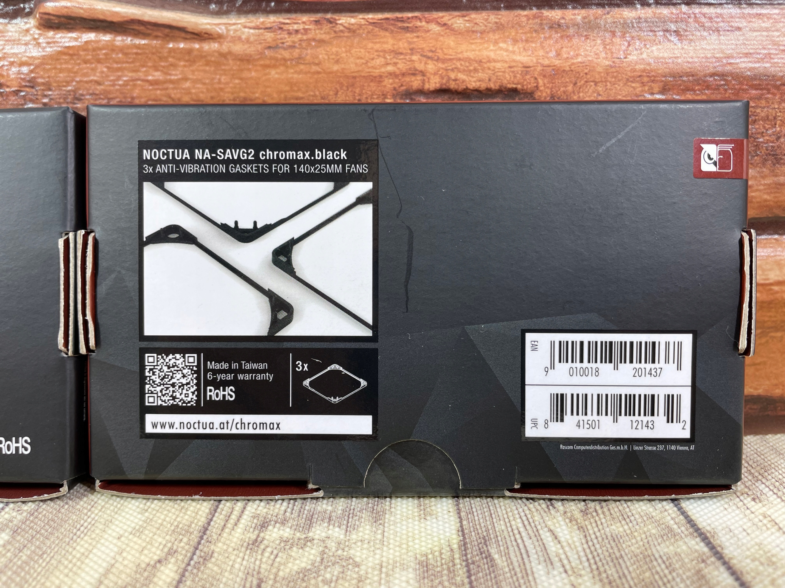 Noctua NA-SAVG2 chromax.black – Uszczelki antywibracyjne 140mm dla lepszej wydajności