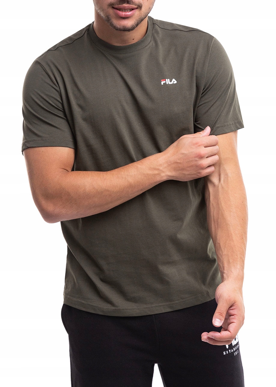 Koszulka męska Fila Laas Regular Tee khaki – Komfort i styl na co dzień