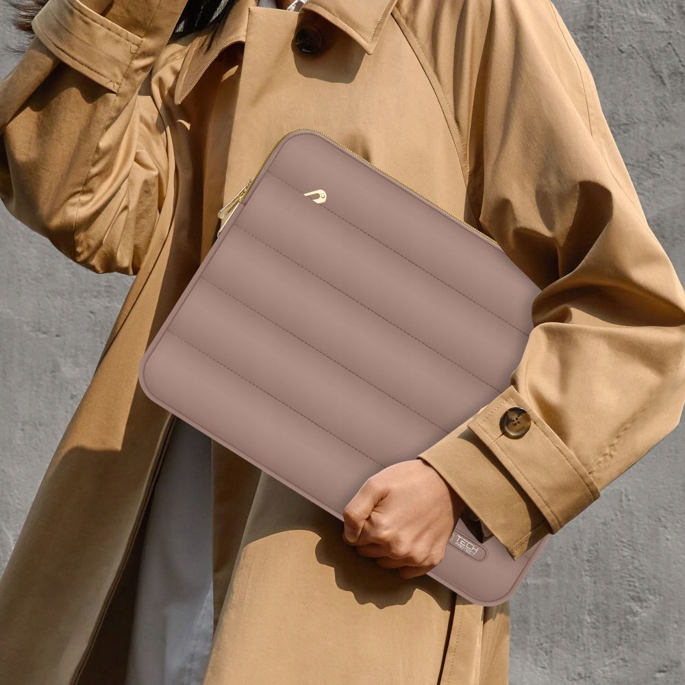 Tech-Protect Puffy Laptop 13-14 Walnut – Elegancka ochrona dla Twojego laptopa