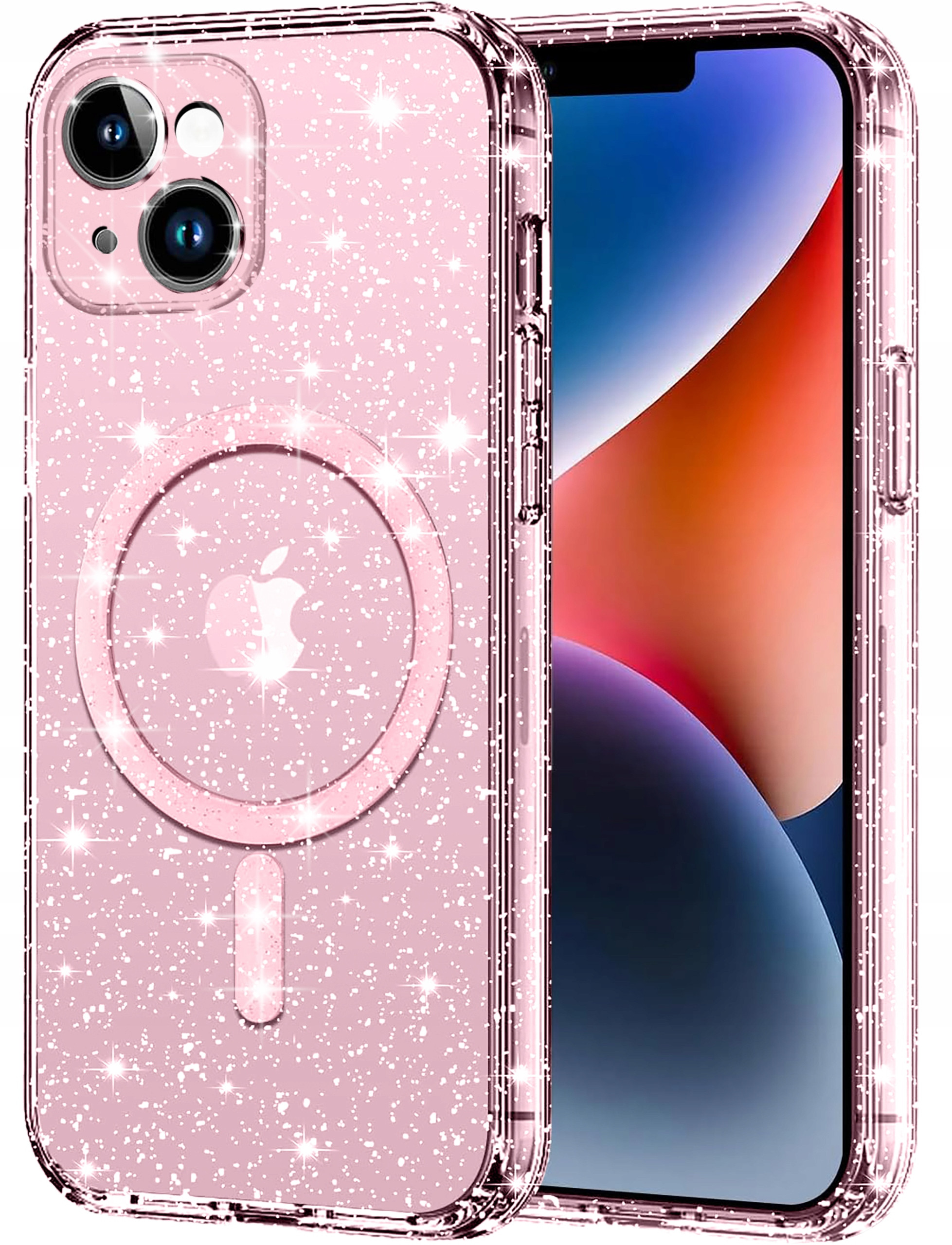 Etui do Apple iPhone 13 | 14 BROKATOWE CLEAR CASE do MagSafe – Styl i ochrona w jednym