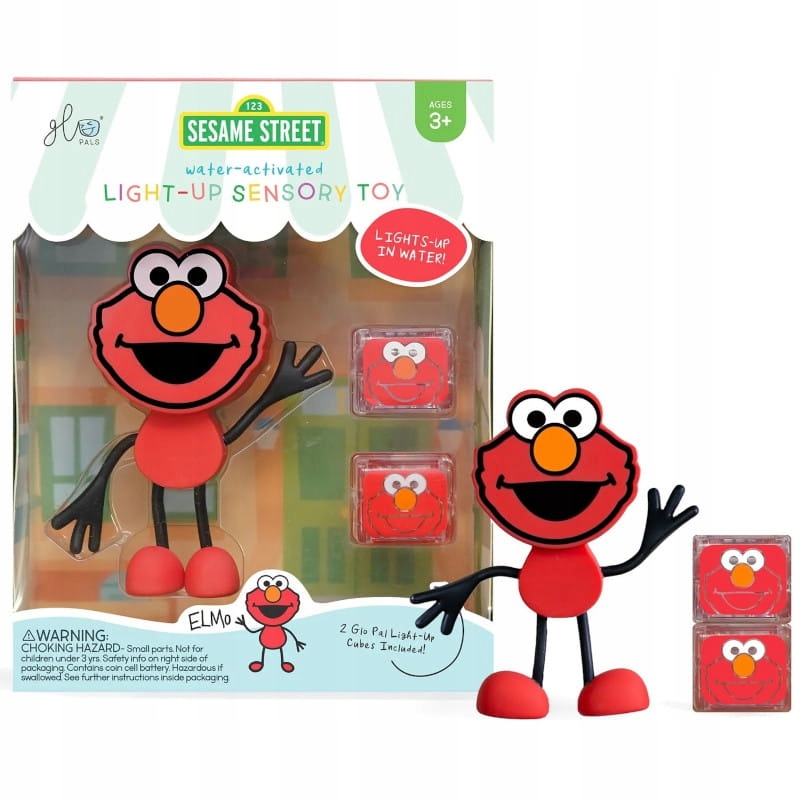 Glo Pals Glo Pals, Postać do kąpieli Elmo – Magiczna zabawa w wodzie