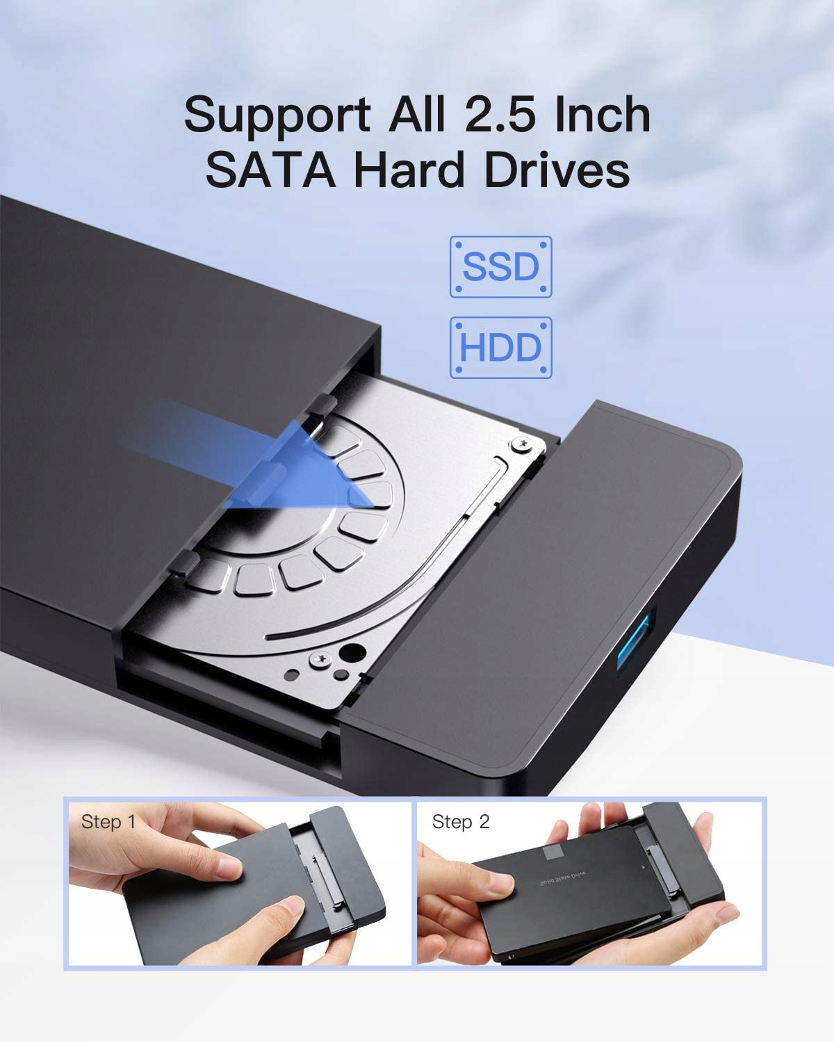 Szerokie zastosowanie dla dysków HDD i SSD