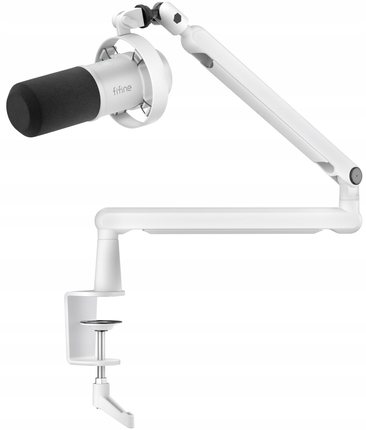 Mikrofon dynamiczny USB XLR zestaw biały - Fifine T688W