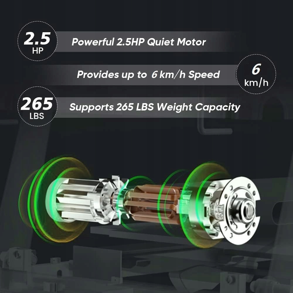 Wydajny silnik o mocy 2,5 KM