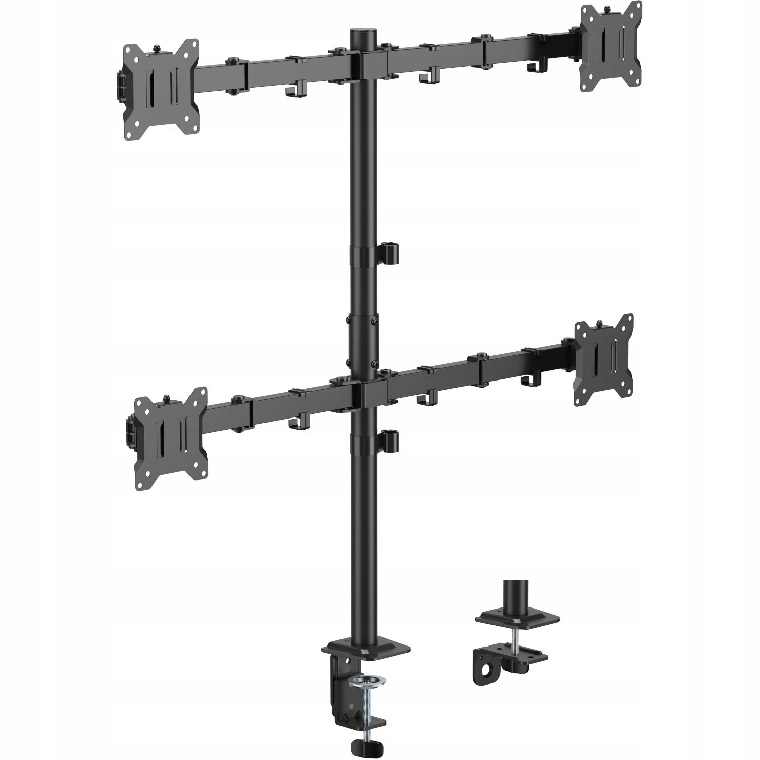 MOZOS MS04 WIESZAK VESA – Uchwyt biurkowy do 4 monitorów 17–32