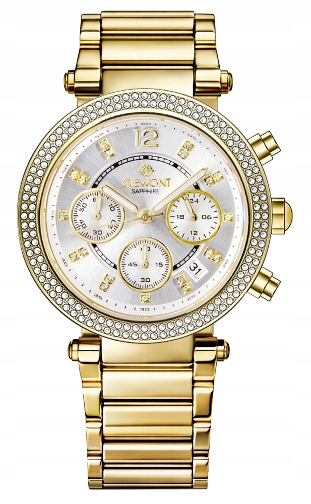 Zegarek Damski Giewont Sapphire Złoto Srebrny GW3380-B2 – Elegancja na każdą okazję