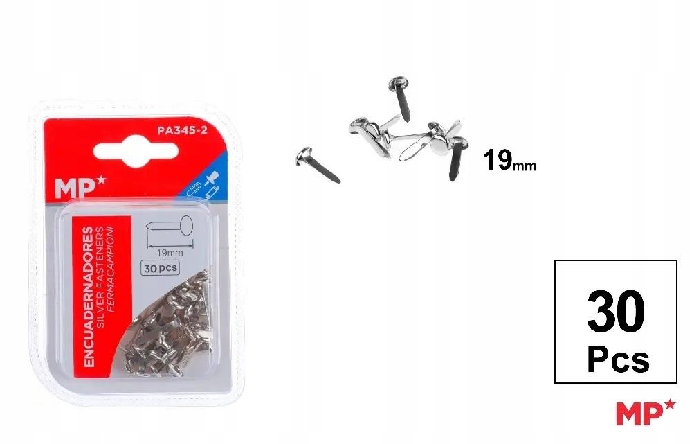 Ćwieki ozdobne srebrne 19mm 30szt – Idealne do dekoracji
