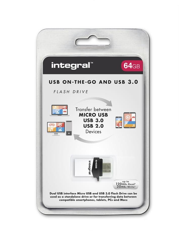 Podwójne złącza USB 3.0 i micro USB OTG