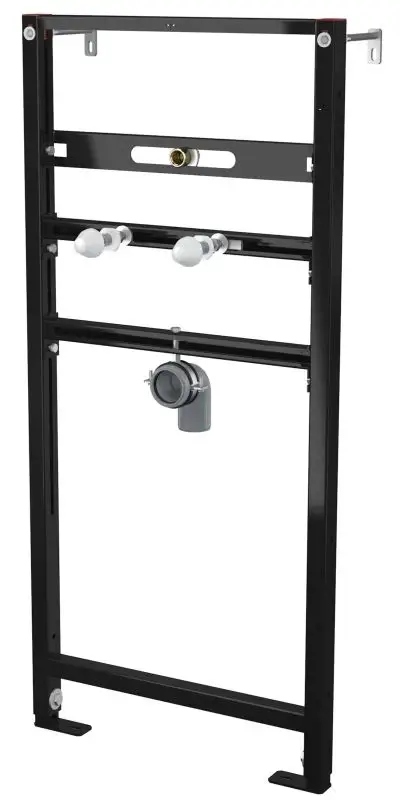 Zastosowanie ramy montażowej do pisuaru