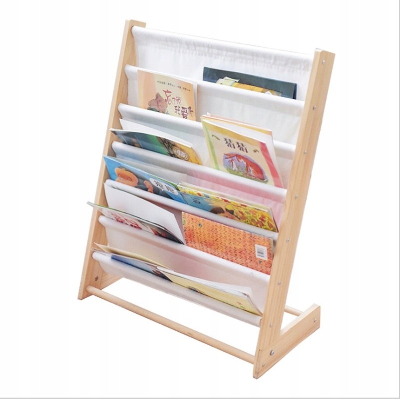Funkcjonalna półka na książki w stylu Montessori