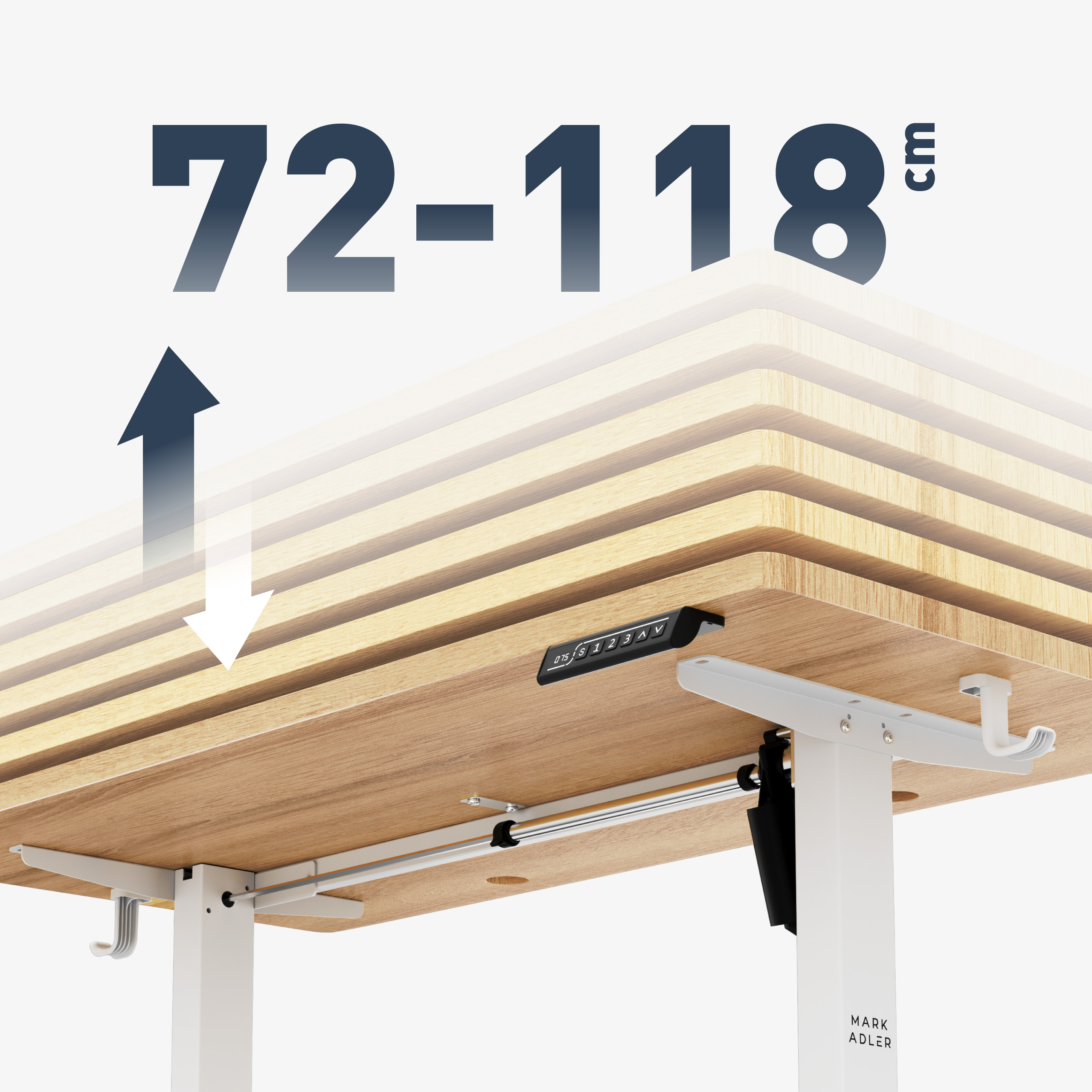 Elektryczne biurko Leader 6.9 Craft 120 cm – Ergonomia i nowoczesny design