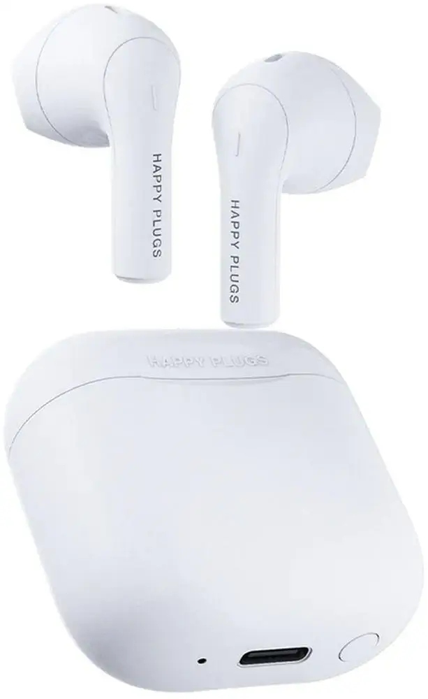 Słuchawki Happy Plugs Joy - Bezprzewodowe słuchawki douszne w kolorze białym