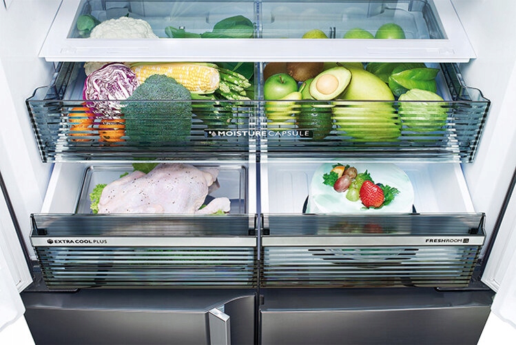 Funkcje dodatkowe – Dwa osobne szuflady do szybkiego chłodzenia