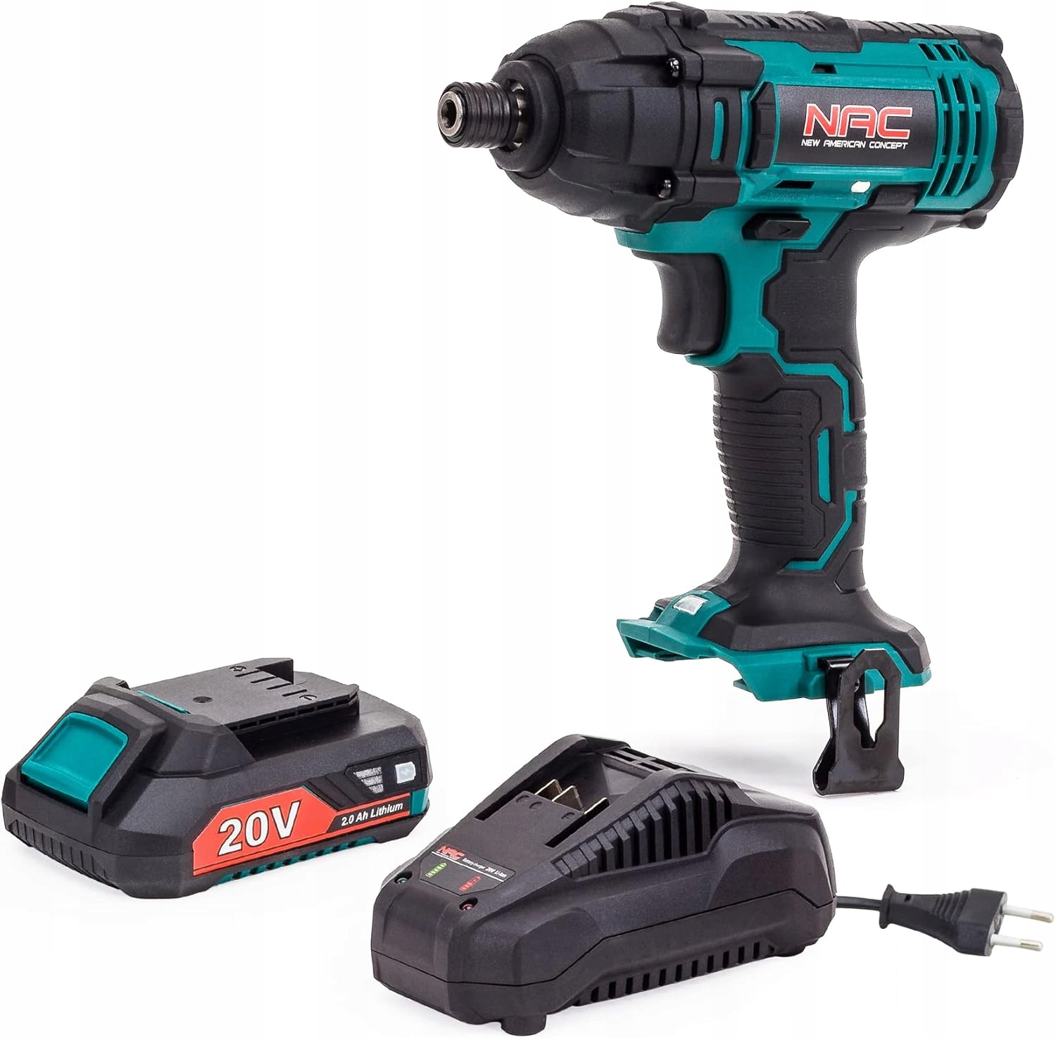 Zestaw z akumulatorem 2,0 Ah i ładowarką