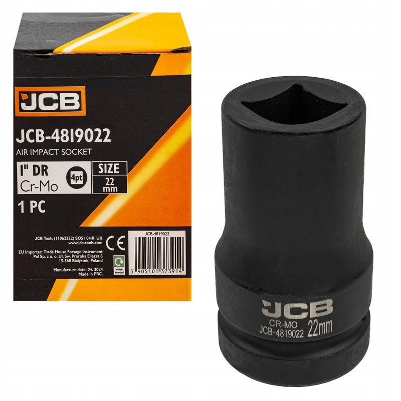 JCB Nasadka udarowa 1 na kwadrat 22mm – Niezawodne narzędzie do pracy