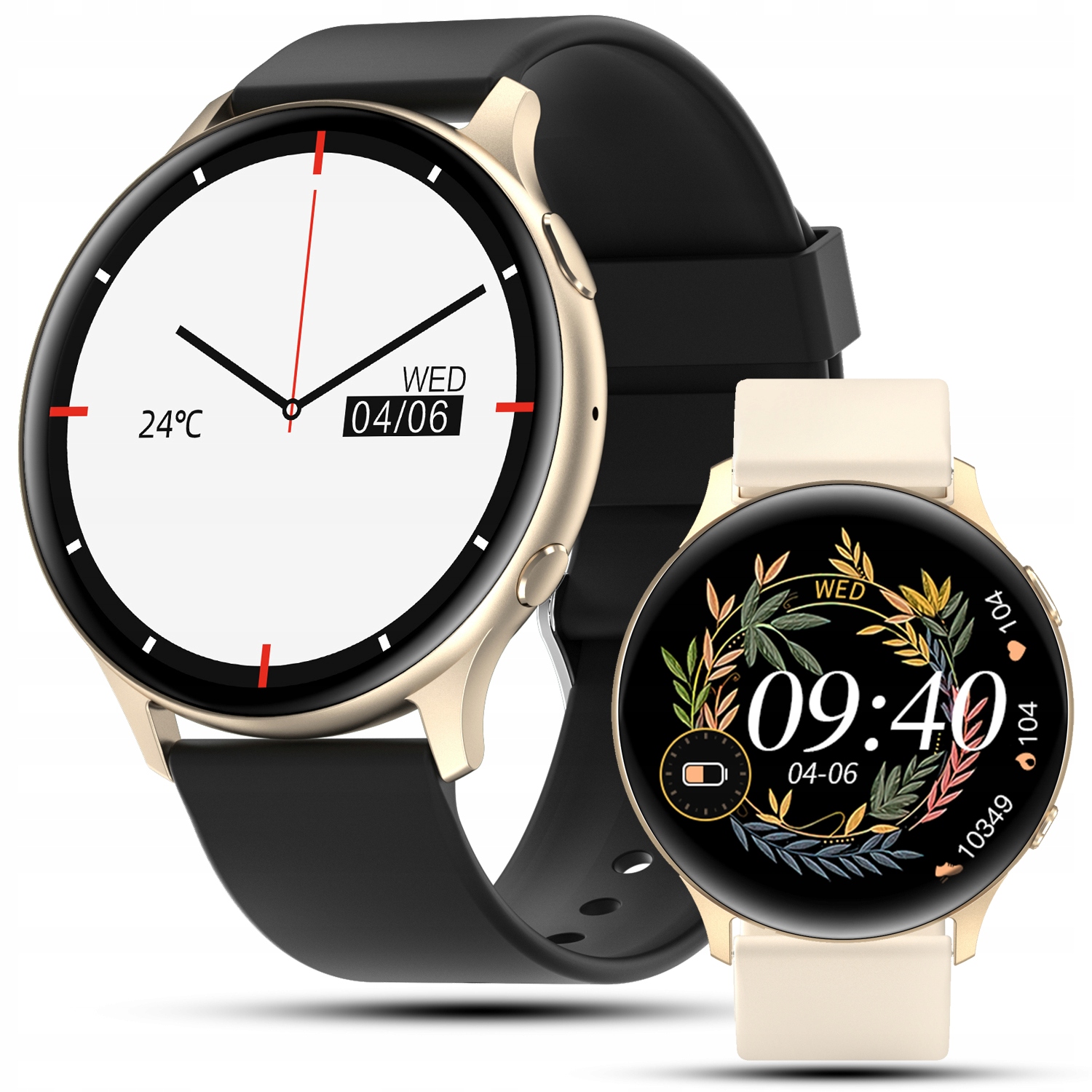 SMARTWATCH ZEGAREK DAMSKI MENU PL ROZMOWY POWIADOMIENIA SMART WATCH ZŁOTY – Elegancja i nowoczesność na nadgarstku